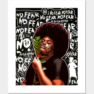 No Fear Strong Black woman Posters and Art